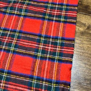 Johnstons of Elgin Red and Blue Plaid Fabric